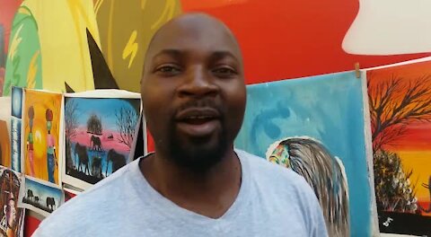SOUTH AFRICA - Johannesburg - Africa Day - Sculptor Idriss Kalonga (Video) (vpt)