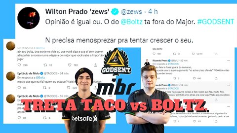 TRETA entre TACO vs BOLTz - top trend brasil #godsent #mibr #major