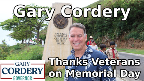Gary Cordery Thanks Veterans on Memorial Day