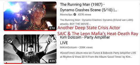 Kim Dotcom aka Dynamo & The Running Man (1987) Remote Tasing, Electric Cars & Death Rays Deux