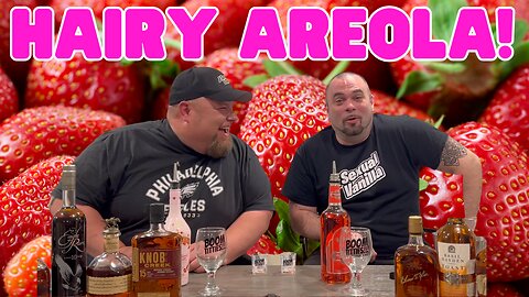 Strawberries & Cream Bailey's and Sour Strawberry Schnapps Layered Shot! 🍓🥃 aka The Hairy Areola
