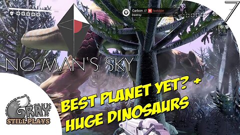 No Man's Sky PC | Best Planet Yet? Huge Dinosaurs, More Space Combat W/ Pirates | Part 7 | Gameplay