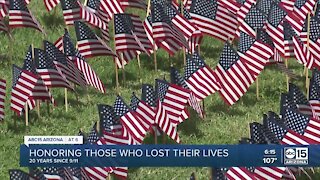 Chaparral High School students honoring those who lost their lives on 9/11