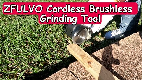 ZFULVO Cordless Brushless Angle Grinder (Kuang Tian), No Spindle Lock, 16.8V, Review And Tutorial