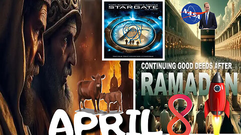 Ramadan Ends April 8 2024 During Solar Eclipse Across America & The 2 Witnesses Arrival #RUMBLETAKEOVER #RUMBLE USHERING IN THE START OF THE GREAT TRIBULATION ON NISSAN 1 = APRIL 8 2024