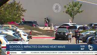 Schools impacted during heat wave