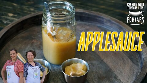 Canning Homemade Applesauce | Canning with ForJars Lids and Rings