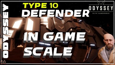 Elite Dangerous Type 10 Defender In Game Scale