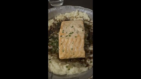 Tuscan Salmon Over Risotto - Italian Deli and Market 4K