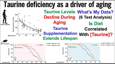 Taurine Extends Lifespan (In Mice): What's My Data? (6-Test Analysis)