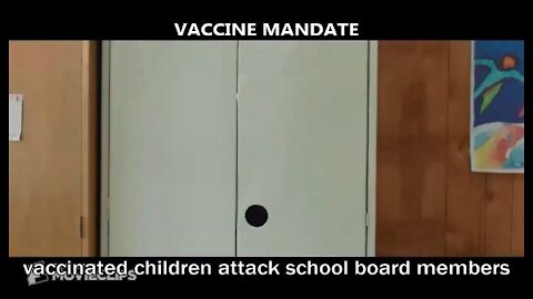 vaccinated COVID KIDS attack school board members