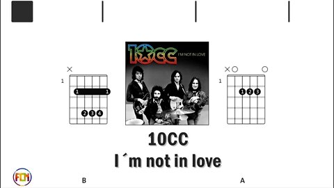 10CC I´m not in love Guitar Chords & Lyrics HD