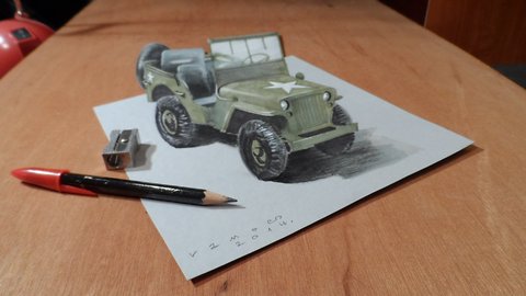 Drawing a 3D Jeep