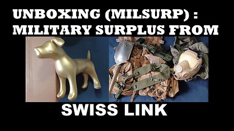 UNBOXING 140: SWISS LINK. Folding Shovel, Gas Mask and Bag, Vest and Pouches, more in description!