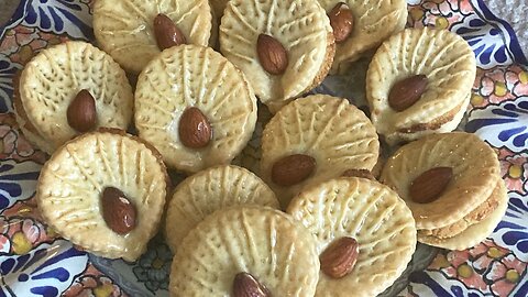 Marzipan Filled Pastry Cookies