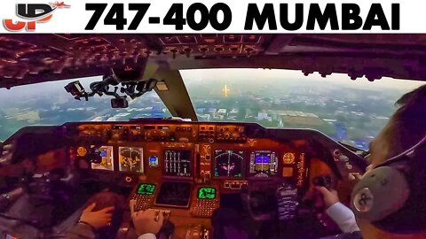 Boeing 747 Cockpit Flight to Mumbai roundtrip with Silk Way West
