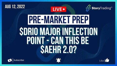 8/12/22 Pre-Market Prep: $DRIO Major Inflection Point - Can this be $AEHR 2.0?
