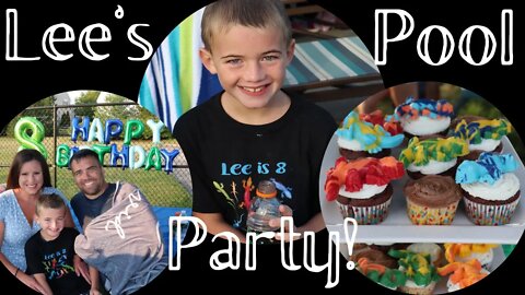 Lee's 8th Birthday: Lizard-Themed Pool Party!!!