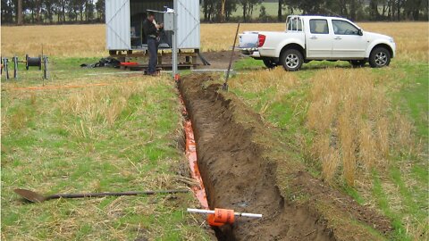 Building the kit home 12 - Connecting underground power (the easy way)