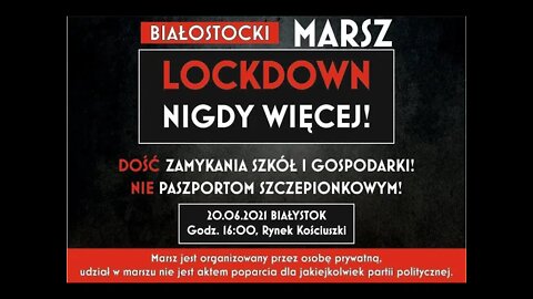 LOCK DOWN - NIGDY WIĘCEJ (Marsz w Białymstoku, 20.06.2021)