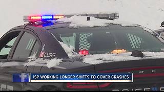 ISP says slow down drivers, roads are slick