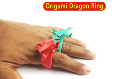 Origami Dragon Ring I Folding Step by Step - Easy Paper Crafts