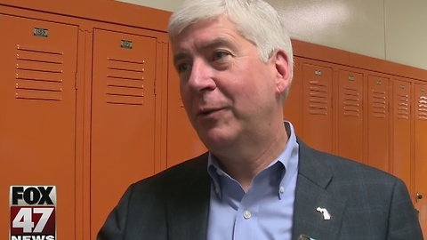 Governor Snyder visits local high school