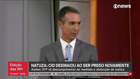 Natuza Nery relata desmaio de Mauro Cid após ser preso em 22 de Março de 2024