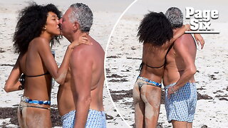 Aoki Lee Simmons, 21, and new boyfriend Vittorio Assaf, 65, pack on the PDA as they wrap up St. Barts vacation