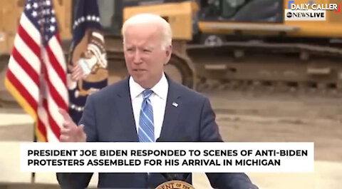 Biden Responds To 'F**k Joe Biden' Signs In Michigan
