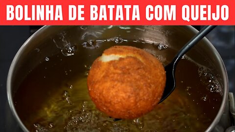 Receita deliciosa de bolinhas de batata fica uma delicia.