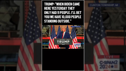 Donald Trump Mocks Joe Biden, Compares the Size of His Crowd to Biden's