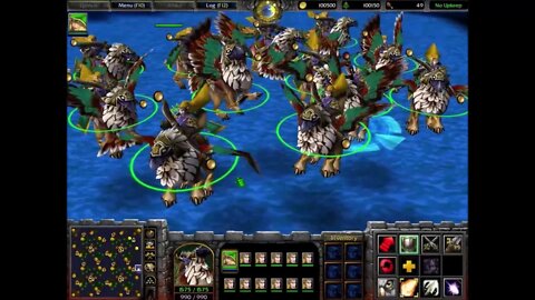 Warcraft 3 Classic: Kul Tiras Archer and Ranger on Gryphon Mounts