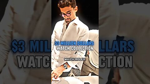 Iman Gadzhi Reveals $3 Million Dollar Watch Colledtion!💰#shorts
