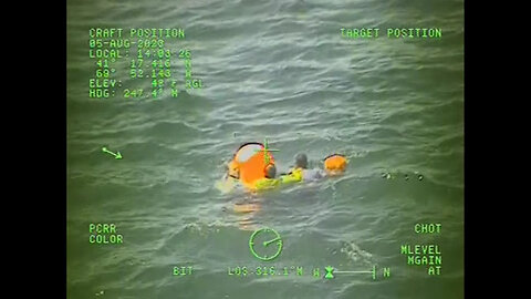 Coast Guard rescues 3 mariners 5 miles off Nantucket, Massachusets