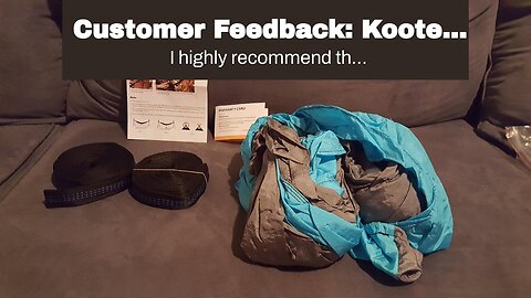 Customer Comments: Kootek Camping Hammock Double & Single Portable Hammocks Camping Accessories...
