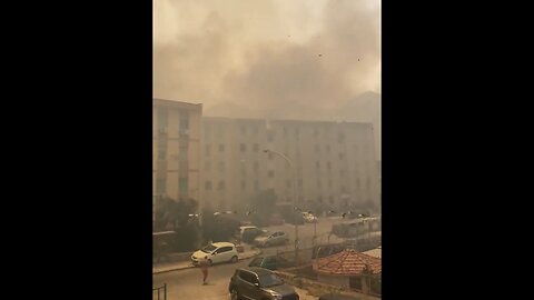 WILDFIRES AND MASSIVE SMOKE🔥🏢 SPREAD ACROSS PALERMO SICILY🏘️🔥💫