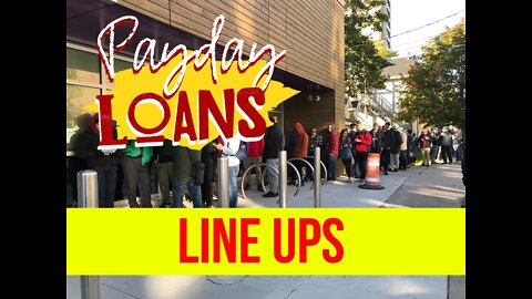 Massive lineups outside Payday Loans ! Canadians are Struggling to make ends meet