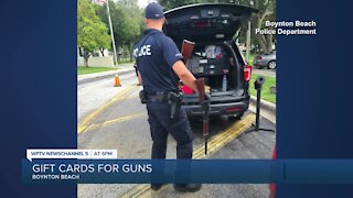 Gift cards exchanged for guns in Boynton Beach