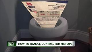 How to handle contractor mishaps