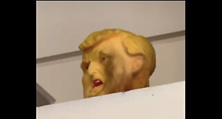 Figurine That Looks Like Trump’s Beaten Head In White House Briefing Room