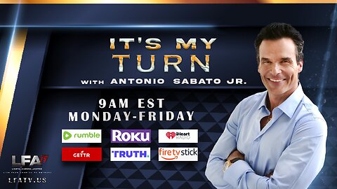 LFA TV LIVE 10.24.22 @9am IT'S MY TURN with Antonio Sabato Jr FEAT. BERNARD KERIK!