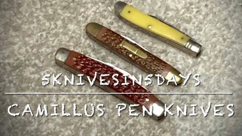 #5knivesin5days @Hobbies Hobo day5 Three more Camillus pen knives 712, 22 & 22LR1 thanks Mike