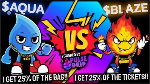 AQUA/BLAZE | The Most EXCITING New PLS JackPot Game Launch Oct 9 @ 11:00 est | Powered by PulseDrip!