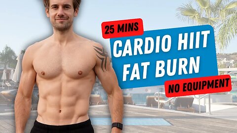 25 Min CARDIO HIIT to Burn Fat & Get Fit | No Equipment