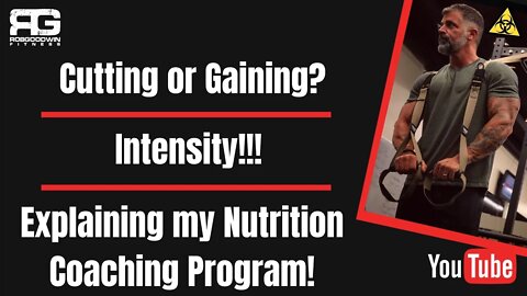 Back at it!! 3 Things... Bulk vs. Cut, Intensity, and My Nutrition-Only Nutrition Program!!