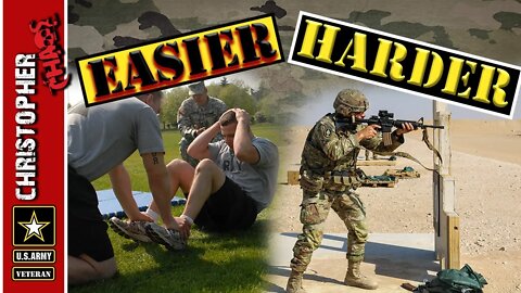 Has the Army life gotten easier or harder?
