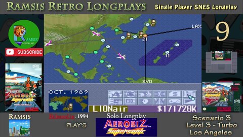 Aerobiz Supersonic | SNES | Level 3 | Scenario 3 | Los Angeles - Episode #9 | Longplay