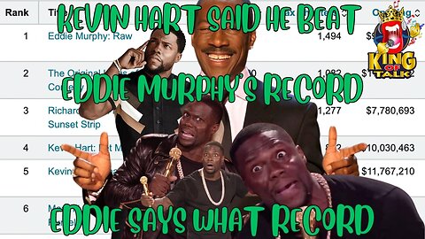 KEVIN HART CLAIMS HE BROKE EDDIE MURPHY RECORD 🤔🤔 EDDIE SAID WHAT RECORD KEVIN 🤷🏼‍♀️🤷🏼‍♀️ #SHORTS