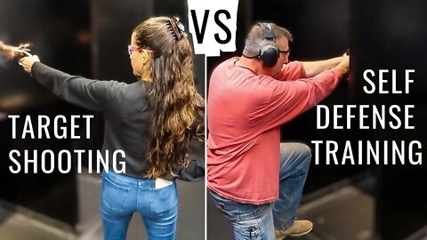TARGET SHOOTING VS SELF DEFENSE TRAINING | What's the difference?